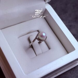 انگشتر نقره زنانه مروارید پرورشی اصل