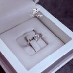 انگشتر نقره زنانه طرح تک نگین
