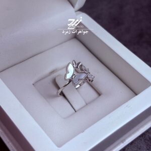 انگشتر نقره زنانه طرح پروانه