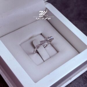 انگشتر نقره زنانه جواهری