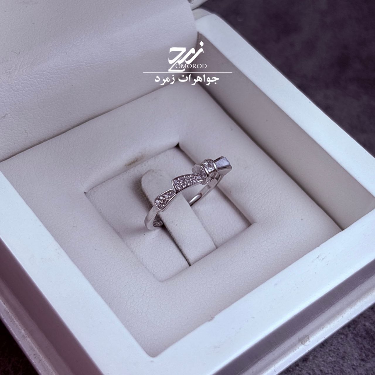 انگشتر نقره زنانه جواهری انگشتر نقره زنانه جواهری