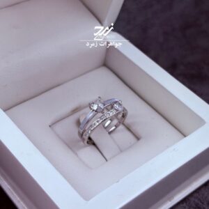 انگشتر نقره زنانه جواهری