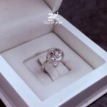 انگشتر نقره زنانه طرح گل