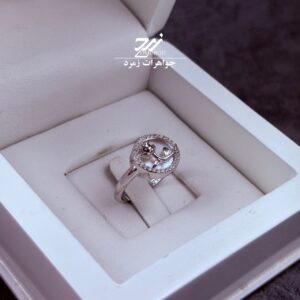 انگشتر نقره زنانه طرح گل