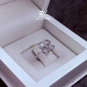 انگشتر نقره زنانه طرح گل