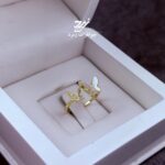 انگشتر نقره زنانه طرح پروانه