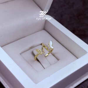 انگشتر نقره زنانه طرح پروانه