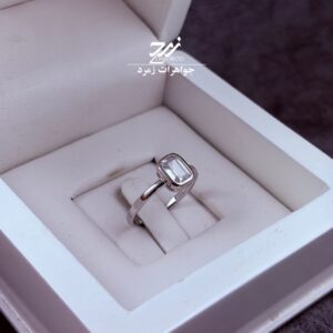 انگشتر نقره زنانه تک نگین