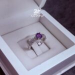 انگشتر نقره زنانه آمیتیست