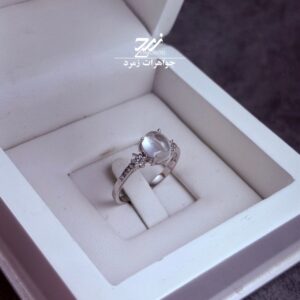 انگشتر نقره زنانه دُر نجف