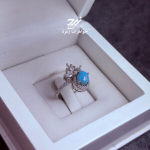 انگشتر نقره زنانه فیروزه نیشابور