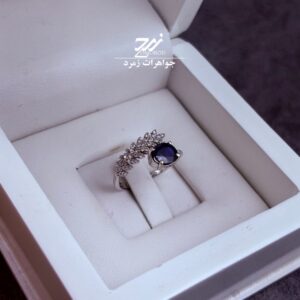 انگشتر نقره زنانه یاقوت کبود