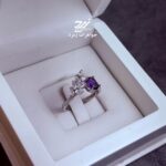 انگشتر نقره زنانه آمیتیست