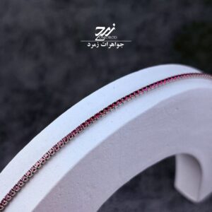 دستبند نقره جواهری تنیسی