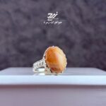 انگشتر نقره زنانه سنگ حرم امام رضا