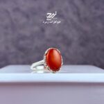 انگشتر نقره زنانه عقیق سرخ