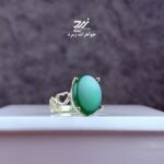 انگشتر نقره زنانه عقیق سبز
