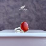 انگشتر نقره زنانه عقیق سرخ