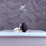 انگشتر نقره زنانه عقیق مشکی