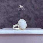 انگشتر نقره زنانه سنگ حرم امام رضا