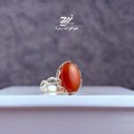 انگشتر نقره زنانه عقیق یمنی سرخ