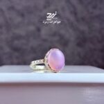 انگشتر نقره زنانه عقیق سوسنی