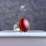 انگشتر نقره مردانه عقیق یمنی