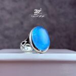 انگشتر نقره مردانه در نجف زیر فیروزه الماس تراش