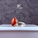 انگشتر نقره زنانه عقیق سرخ