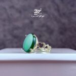 انگشتر نقره زنانه عقیق سبز