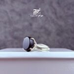انگشتر نقره زنانه عقیق مشکی