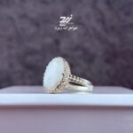 انگشتر نقره زنانه سنگ حرم امام رضا