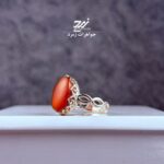 انگشتر نقره زنانه عقیق یمنی سرخ