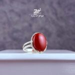 انگشتر نقره زنانه عقیق سرخ