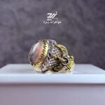 انگشتر نقره مردانه عقیق شجر