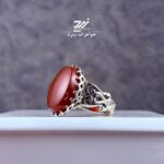 انگشتر نقره مردانه عقیق یمنی