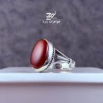 انگشتر نقره مردانه عقیق یمنی