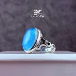 انگشتر نقره مردانه در نجف زیر فیروزه الماس تراش