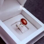 انگشتر نقره زنانه عقیق سرخ