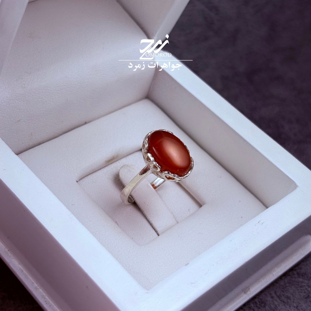 انگشتر نقره زنانه عقیق سرخ انگشتر نقره زنانه عقیق سرخ