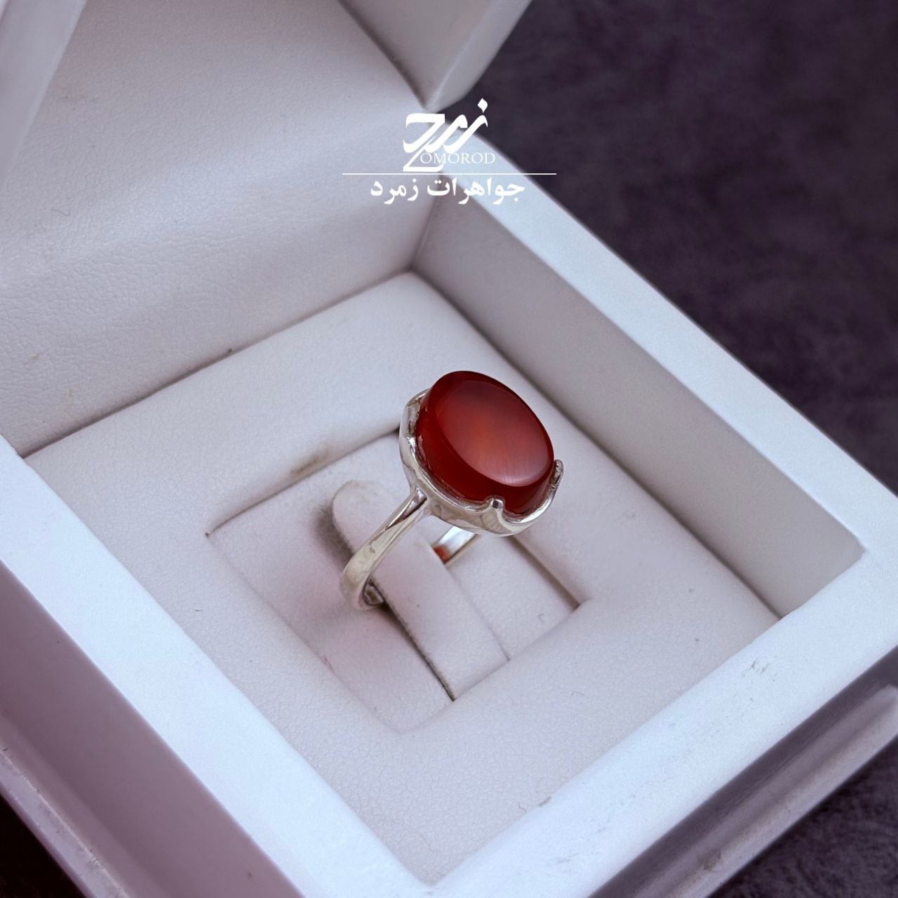 انگشتر نقره زنانه عقیق سرخ انگشتر نقره زنانه عقیق سرخ