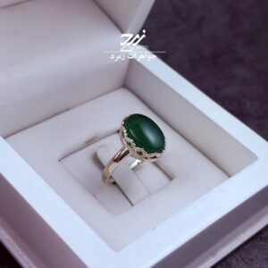 انگشتر نقره زنانه عقیق سبز