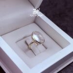 انگشتر نقره زنانه دُر نجف