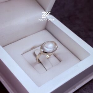 انگشتر نقره زنانه دُر نجف