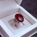 انگشتر نقره مردانه عقیق یمنی