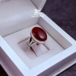 انگشتر نقره مردانه عقیق یمنی