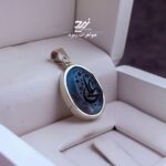 گردنبند نقره در نجف زیر فیروزه پشت بسته