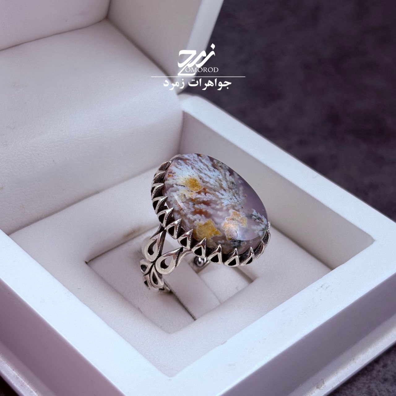 انگشتر نقره مردانه شجر بهاره انگشتر نقره مردانه شجر بهاره