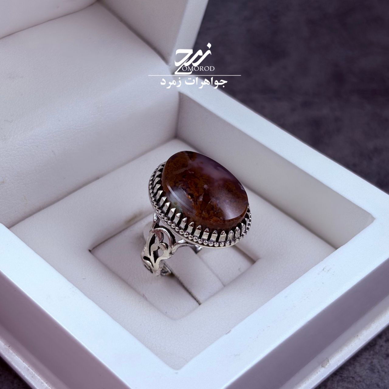 انگشتر نقره مردانه شجر بهاره انگشتر نقره مردانه شجر بهاره