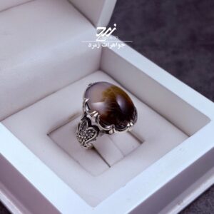 انگشتر نقره مردانه شجر طبیعی